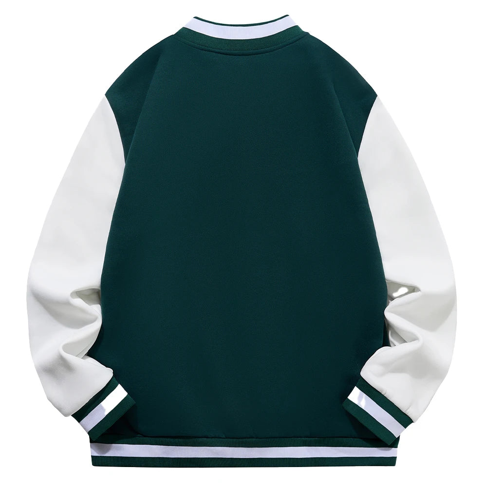 Factory New Custom Cross Border European Size Autumn Baseball Jersey Top 100% Polyester ODM Jacket with 3D Embroidery Quick Dry
