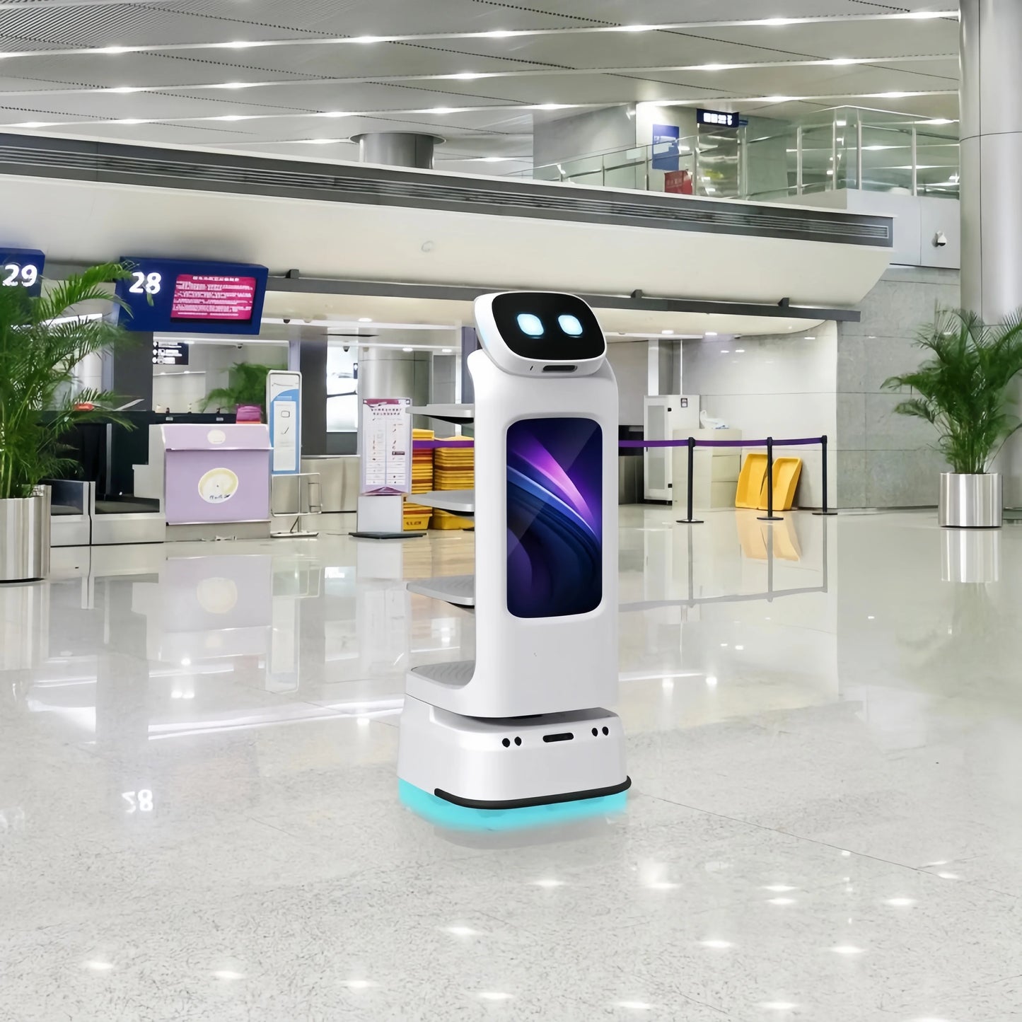 Arrival Artificial Intelligence Robot Server Food Delivery Service Robot Waiter Robot for Restaurant autonomous mobile robot