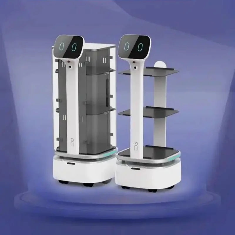 Smart Food Spout Servant Human Roboter Food delivery service robot for Restaurant