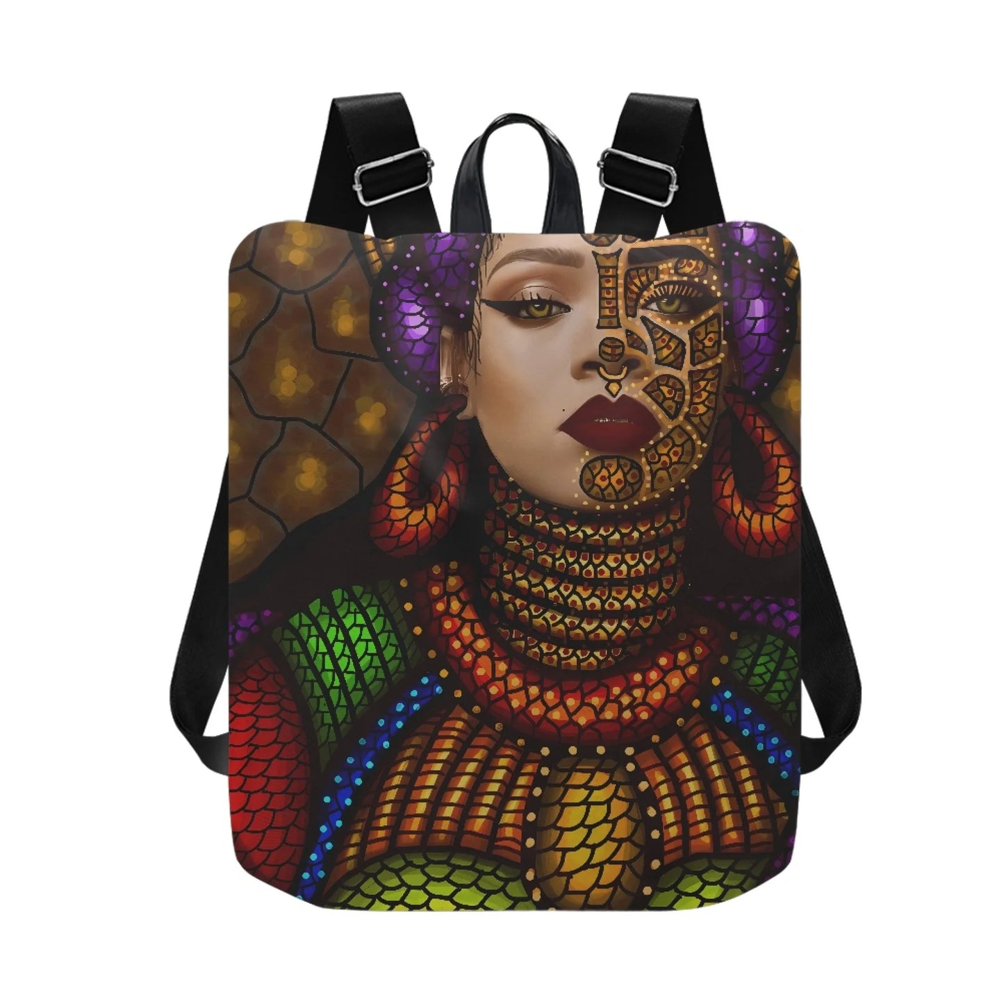 Latest African Girl Printed Backpack for Women Water-resistant College Backpack Girls Kids Bookbags Travel Casual Backpack Bag