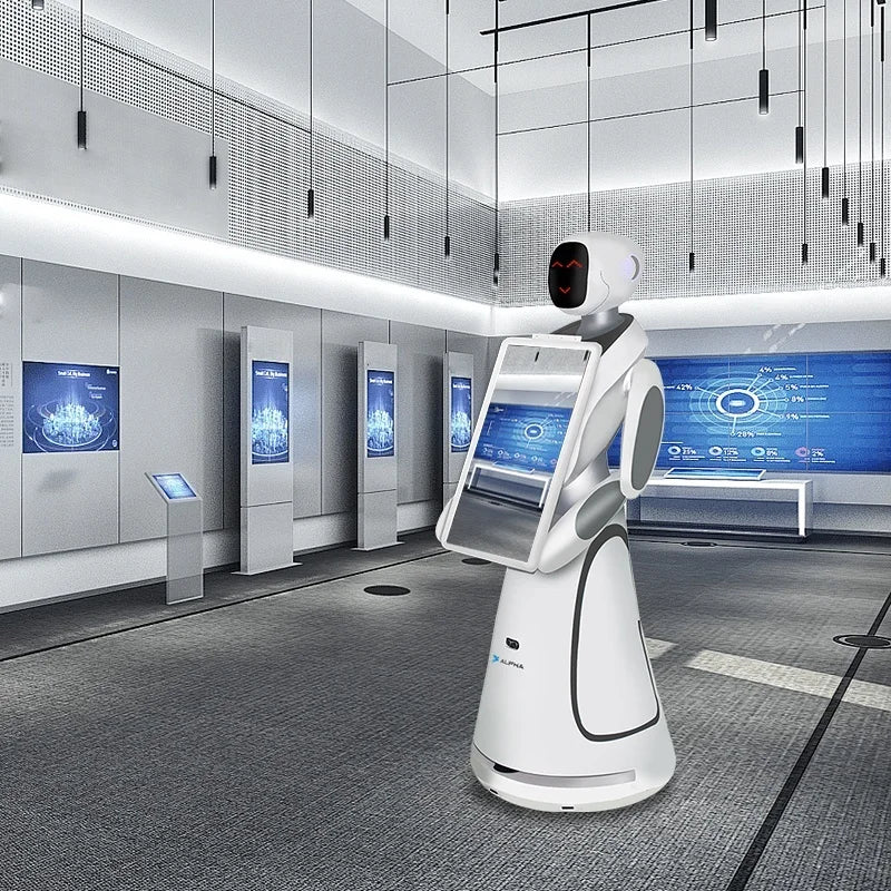 Reception Robot AI Autonomous Mobile Robot  Intelligent Face Commercial Reception Robot Commercial Reception Robot