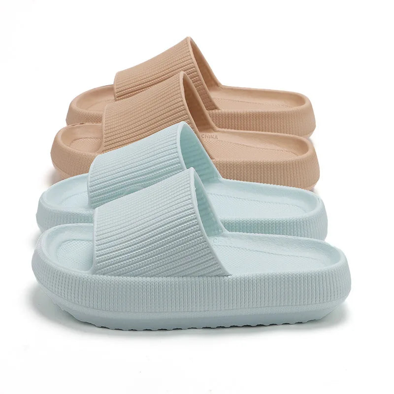 EVA Slides Slippers Outdoor Indoor Sandals for Women and Ladies Shoes Men Pillow Cushion Slides Footwear Custom Logo Wholesale