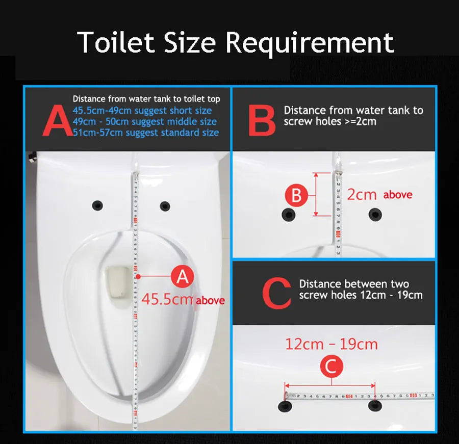 EcoFresh Smart toilet seat  Electric Bidet cover intelligent bidet heat clean dry Massage care for child woman the old