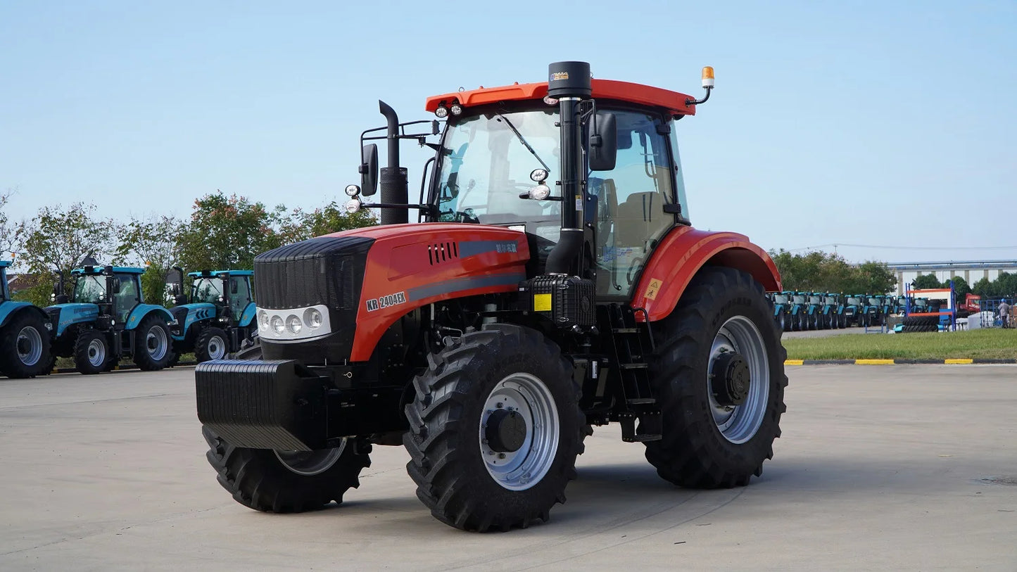 KAT 240hp 4WD Agricultural Tractors KR2404EX Farm Big Garden Tractor Gear Drive High Productivity