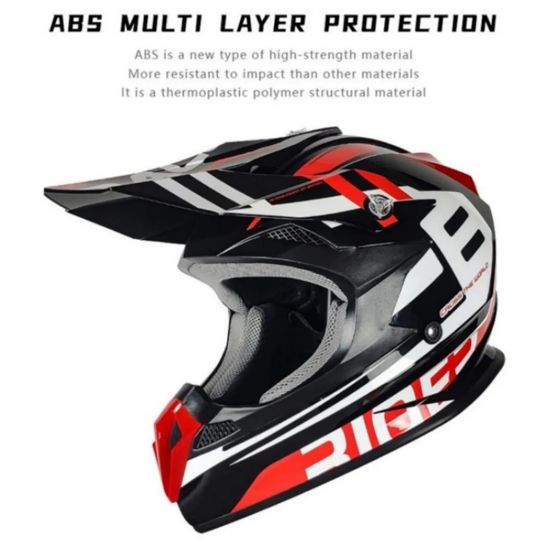 Professional Full Face Racing Moto Helmet DOT Certified for Road ATV Dirt Bike Downhill MTB Motocross New Condition