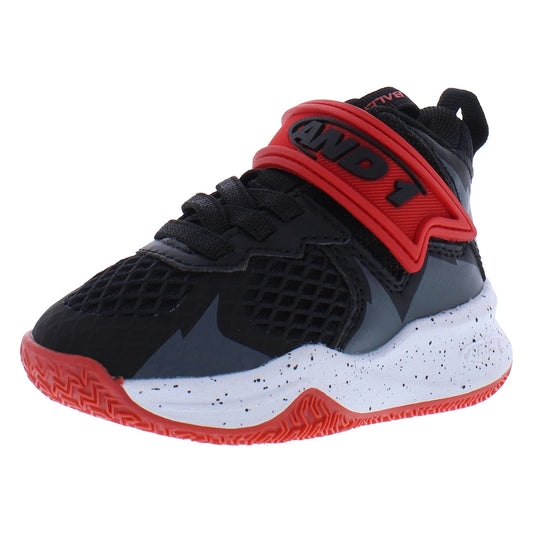 AND1 Ballistic PS Infant/Toddler Shoes Size 10, Color: Black/Red