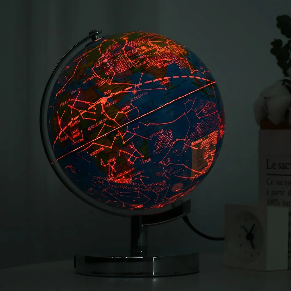 20 cm Educational World Globe Light World Globe Constellation View World Globe for Decor Gifts Promotion Teaching Tool