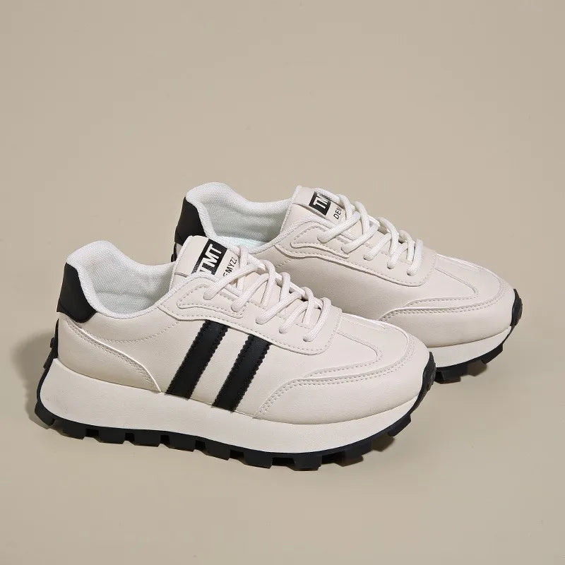 Low Price New Women's Running Autumn Sports Shoes Casual Walking White Sports Women's Board Shoes
