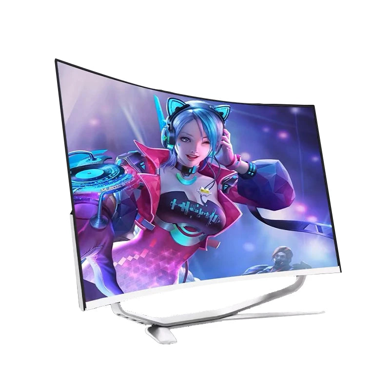 23.8/27/32-inch Desktop Computer Curved All-in-one Pc Core I7 I5 I3 Customizable logo Win11 All in One Computer Office Home Use
