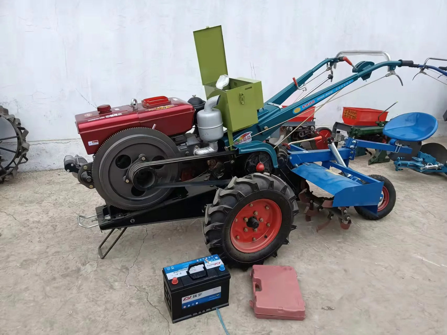 Walk Behind Disc Plow Disc Plough, Walking Tractor Disc Plow for Sale, Hand Tractor Farm Best Disc Plough for Sale