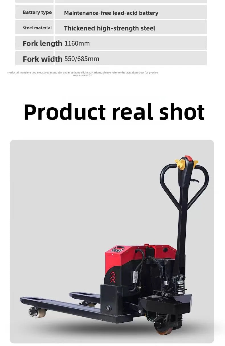3 Ton Lead-Acid Battery Electric Pallet Truck Forklift with Standing Operation for Retail Use