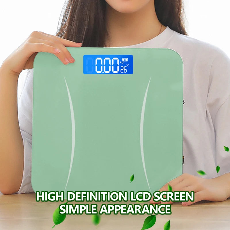 Ultra-Thin Smart LED Display Portable Body Fat Scales Auto-Calibration Personal Care Appliance Battery-Powered Household Use