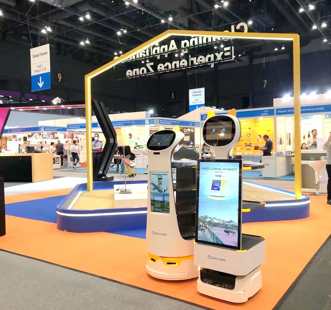Smart Service Robots Waiter Robot Commercial Retail Server Food Delivery Robot  commercial reception robots