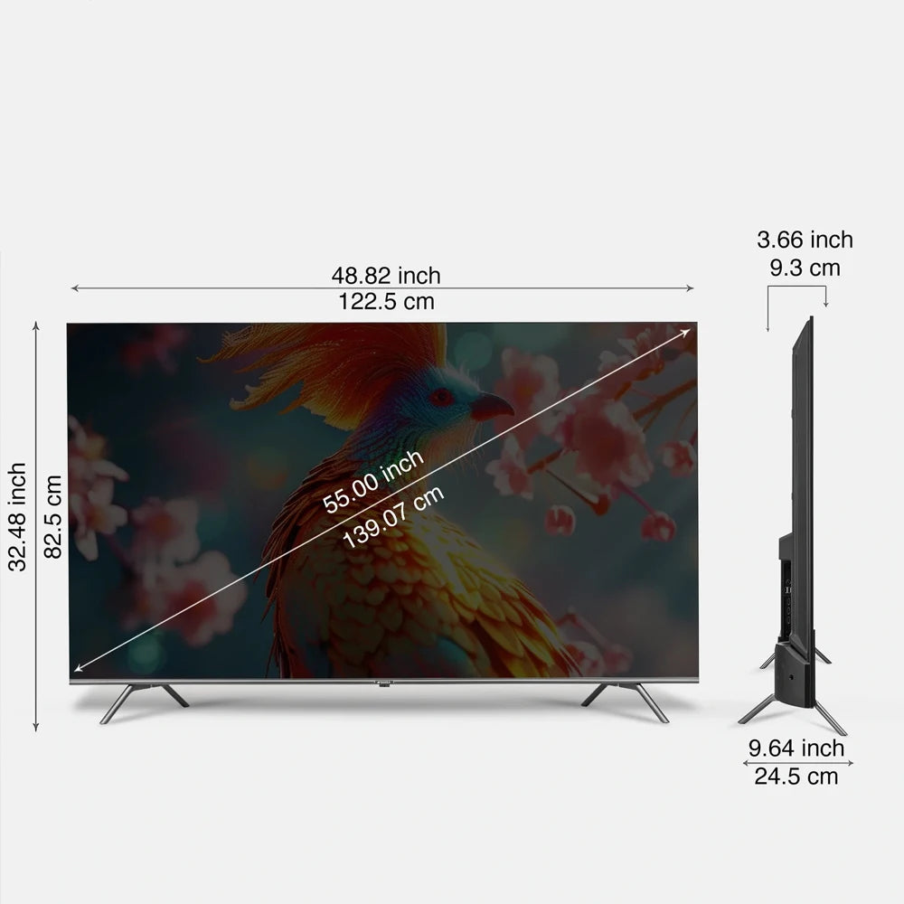 32/50 Inch Smart TV 4K Ultra HD LED  TVs Televisions LED  Inch Flat Display Screen Stand Supports Flash Drive, Ideal for Indoor