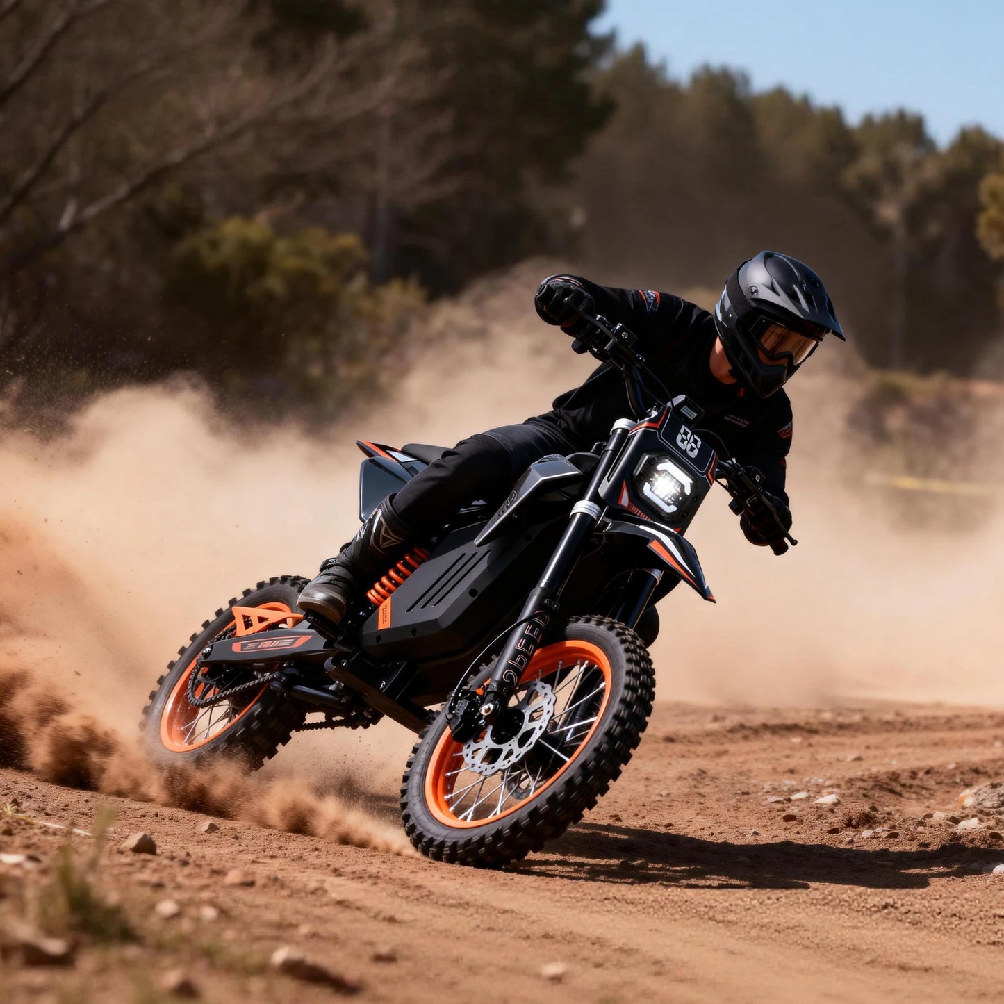 FREEBOY Offroad E-bike with Dual Hydraulic Disc Brakes and Shock Absorption Versatile 3-Speed Electric Dirt Bike for Outdoor