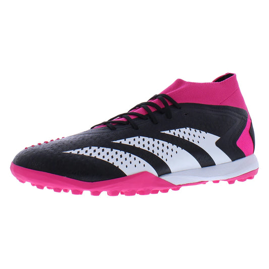 For Predator Accuracy 1 Tf Unisex Soccer Shoes Spring Core Black Cloud White Team Shock Pink Size 2 Synthetic Upper Rubber