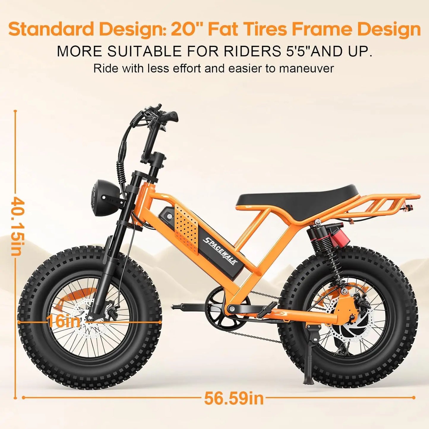 US Warehouse Electric Hybrid Bike Cheap  Electric Bike M7 20'' Fat Tire Electric Dirt Bike