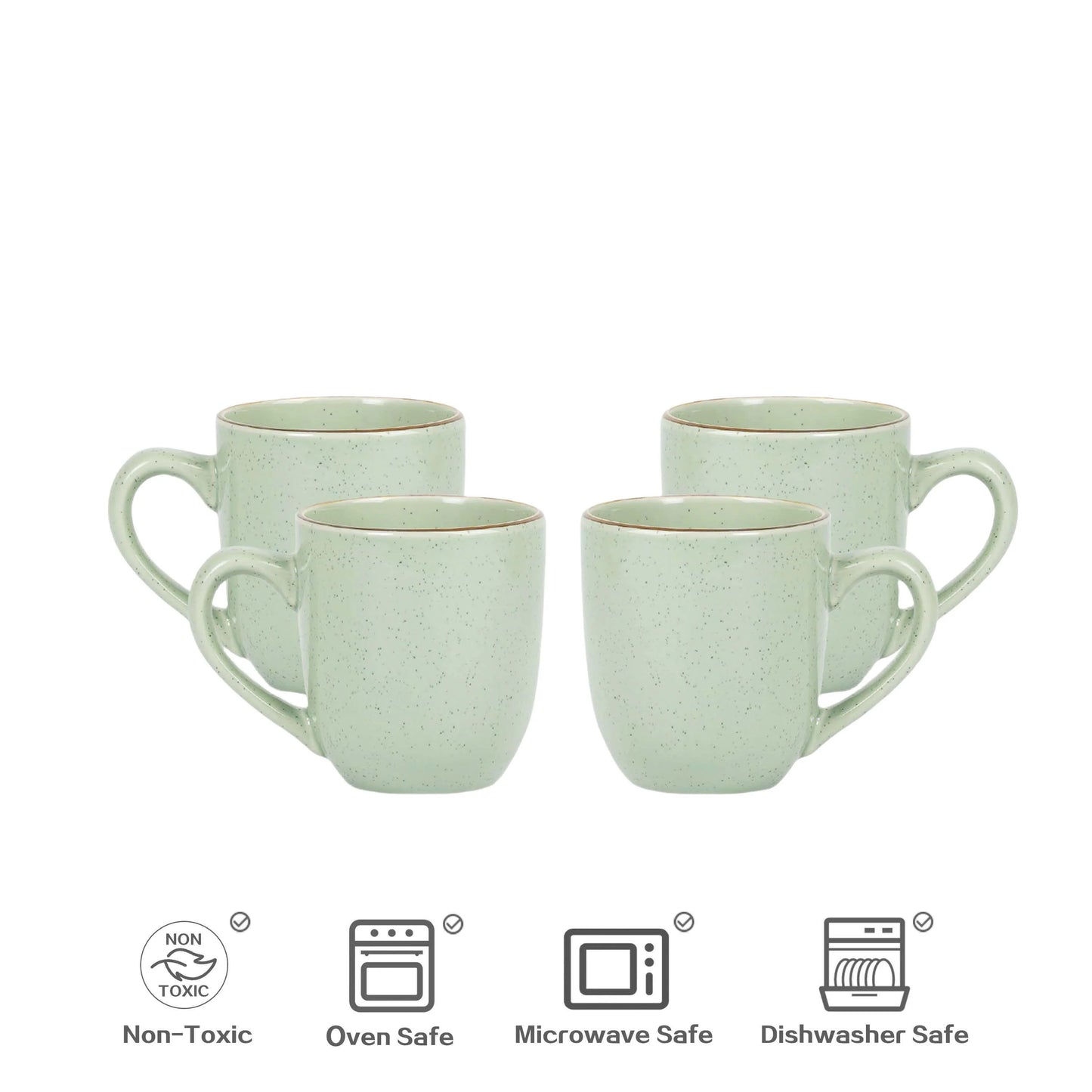 Ceramic Stoneware Set 20 Pcs Classic Round Ceramic Plate Dishes Nordic Style Drinking Mug Ceramic Cereal Bowl for Home Decor