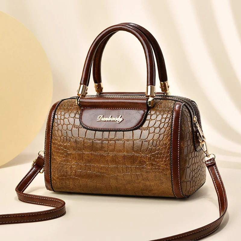 Luxury Hand Bags Ladies 2022 New Boston Women Bag Messenger Shoulders Bolsos De Mujer  Large Capacity Stone Wholesale Handbags