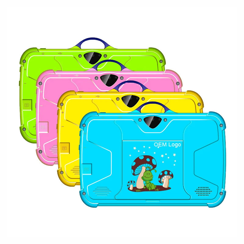 Kids 7 Inch Android Tablet 2GB+32GB for Toddler Parent Control Children WiFi Educational Tablet Pc With Kid-Proof Case