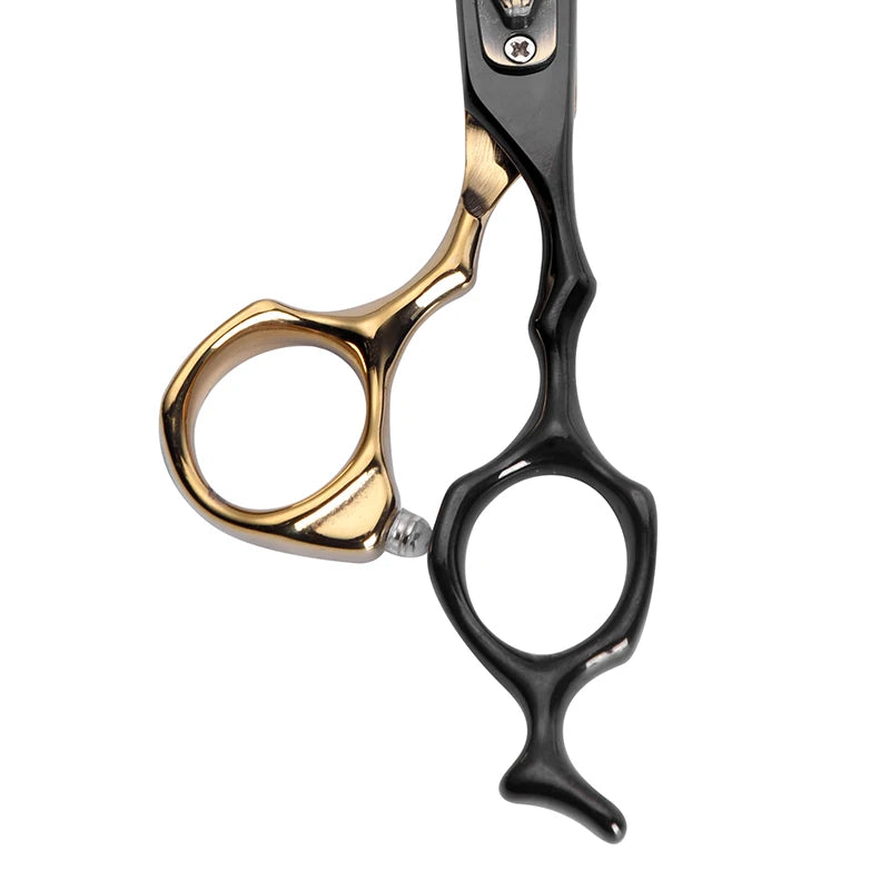 Black Golden Professional Hair Scissors  Set Hairdressing Scissors Hair Clipper Razor Thinning Cutting Scissor Barber Haircut