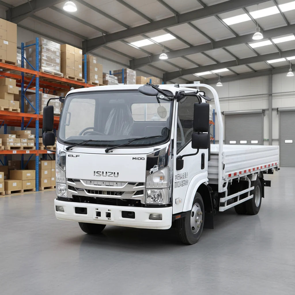 Isuzu ELF M100 1-5ton 4x2 Dropside Cargo Truck New Diesel Light Truck Euro 6 LHD for Logistics Transportation
