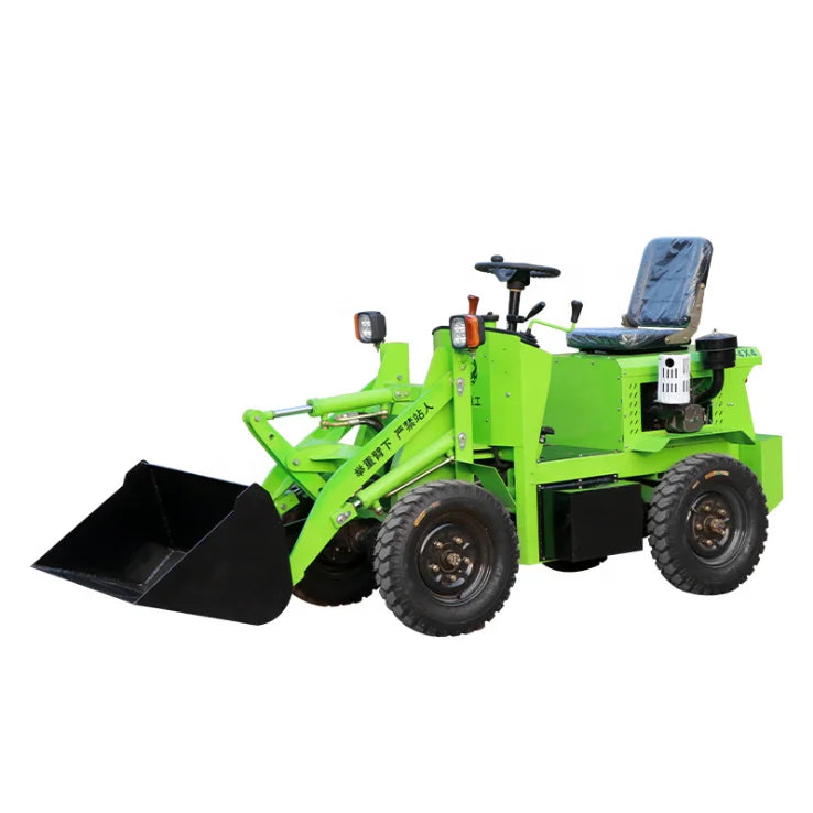 Electric Small Forklift Backhoe Front End Skid Steer Wheel Loader Bucket From Farm Garden Orchard Home Use