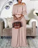 Liu Ming Hot Selling Custom 2024 Summer Women Ruffle Off Shoulder Tops Plus Size Wide Leg Loose Trousers Pants Set