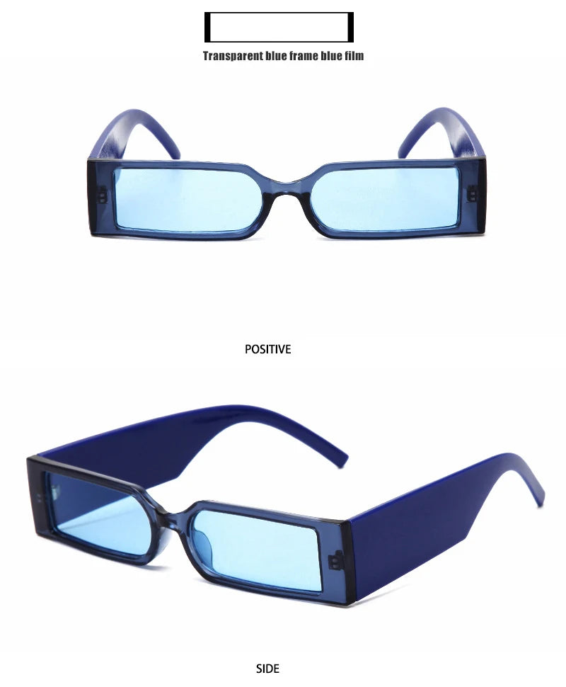 Steampunk Shades Eyewear UV400 Rectangle Vintage Sunglasses  Women Men Retro Sun Glasses