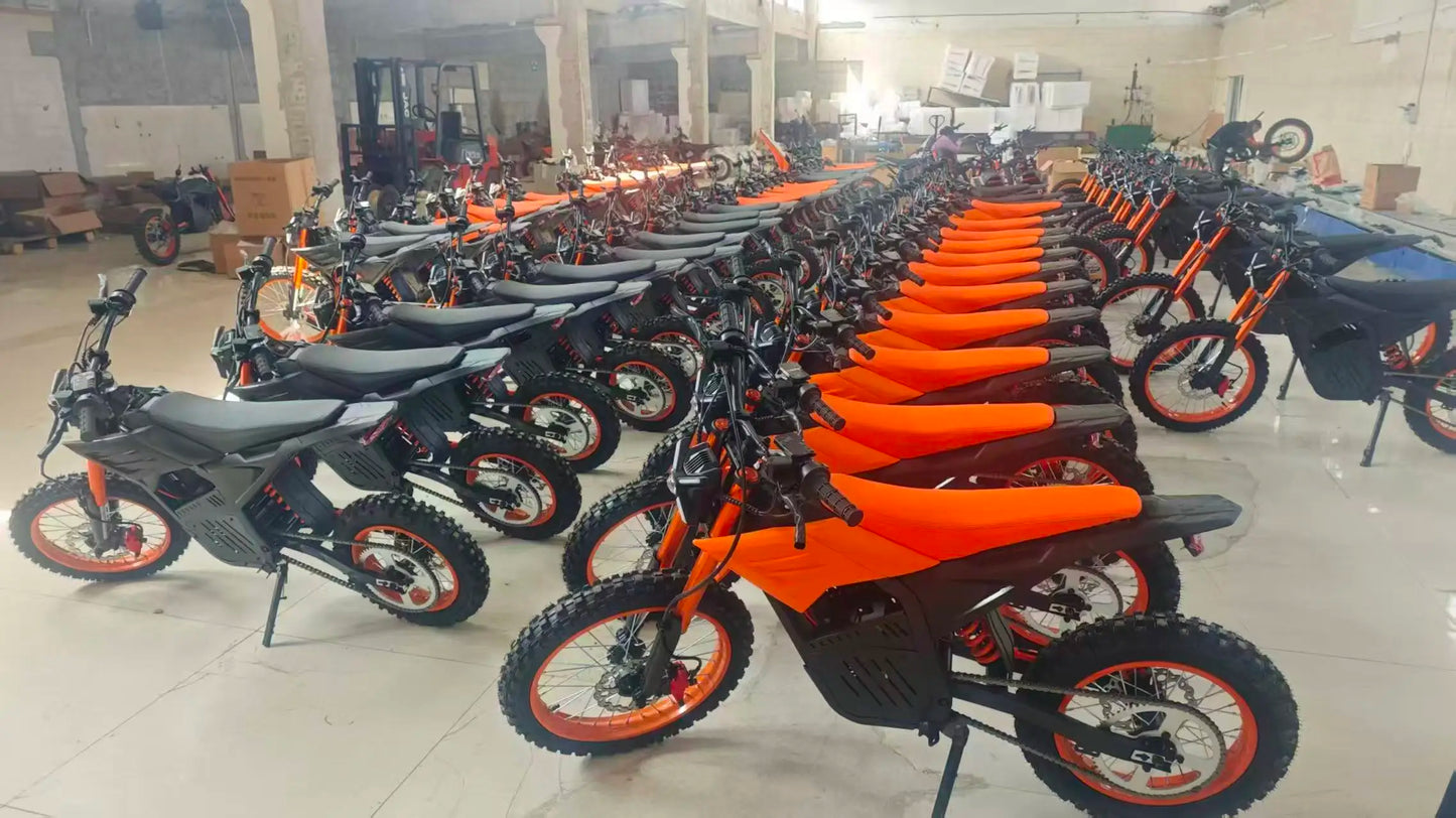 19 Inch Large Tire Electric Motorcycle High Performance Hydraulic Disc Brake Adult Off-road Dirt Bike Wholesale Fast Delivery