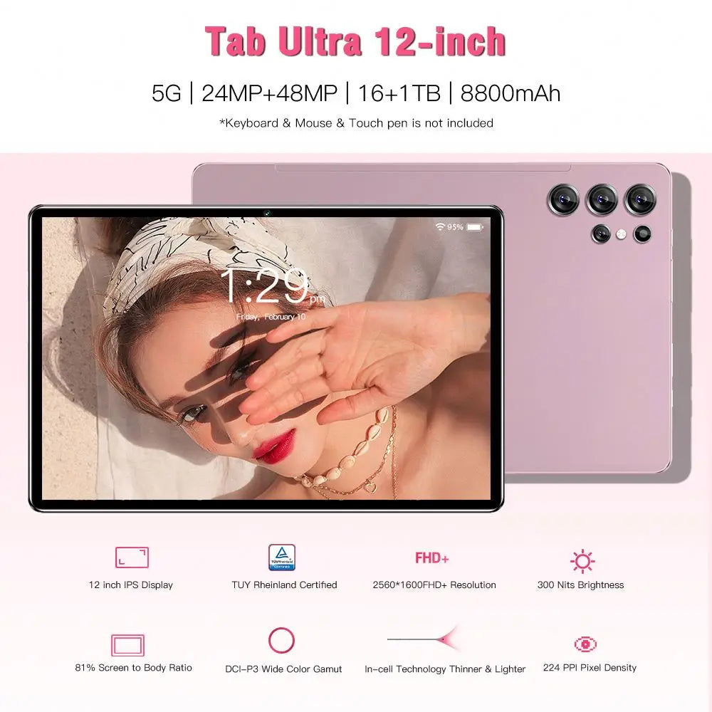 10.1 Inch Unclocked Dual SIM Tablet PC S23 Ultra Big Battery Android 13 5G WIFI GPS Cheap 16+512GB MTK Capacitive Pad for Kids