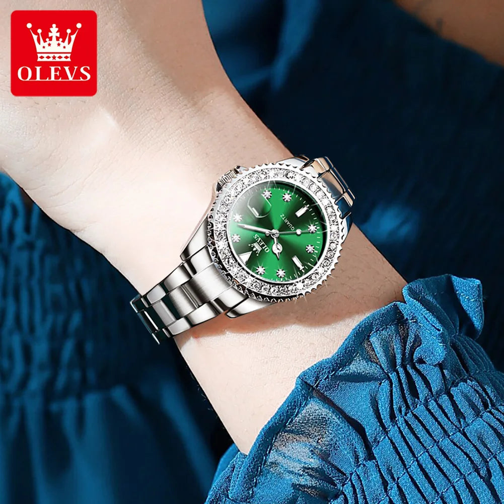 OLEVS 9945 Trending Women Quartz Watches Waterproof 30m Ladies Watch Fashion Design Girls Watches
