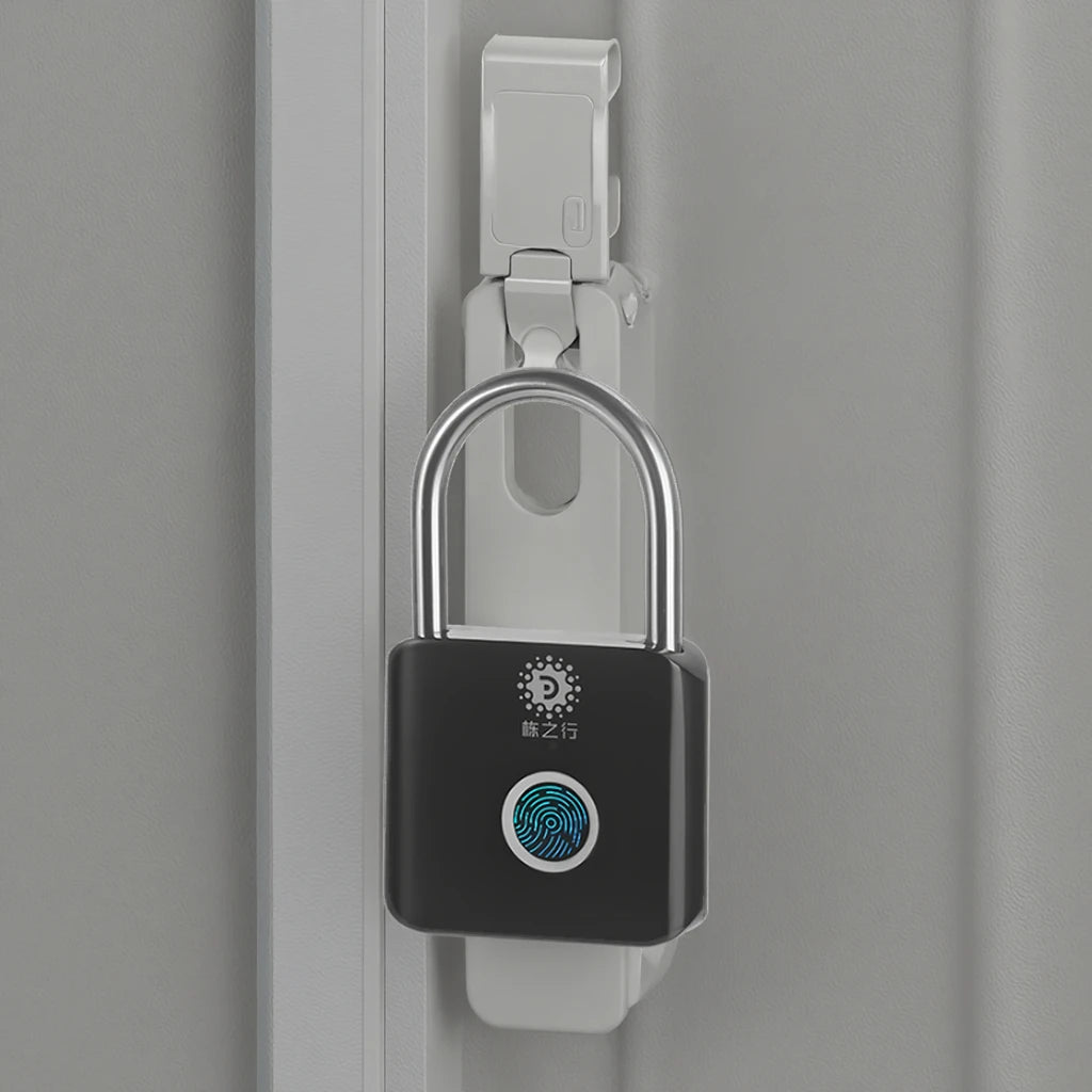 Smart Fingerprint Locks with Memory Card Storage Convenient Secure Padlocks for Luggage Dormitory Cabinets Travel Safely Charged