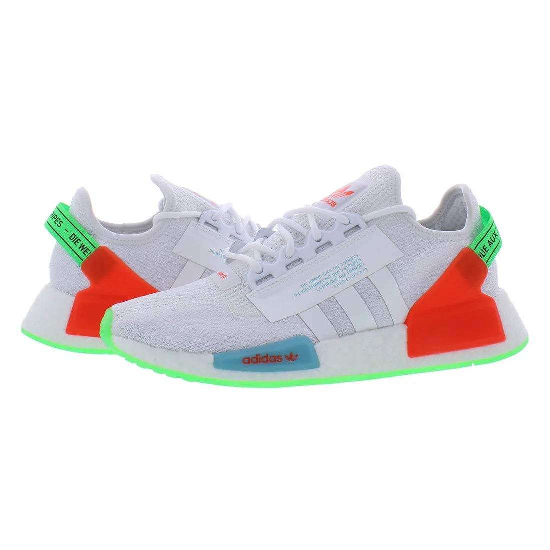 For NMD_R1.V2 Men's Running Shoes White/Green | Vietnam Origin | 100% Authentic