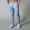Men's Skinny Compression Pants With Zipper Pockets Workout Running Leggings Fitness Jogger Gym Trousers