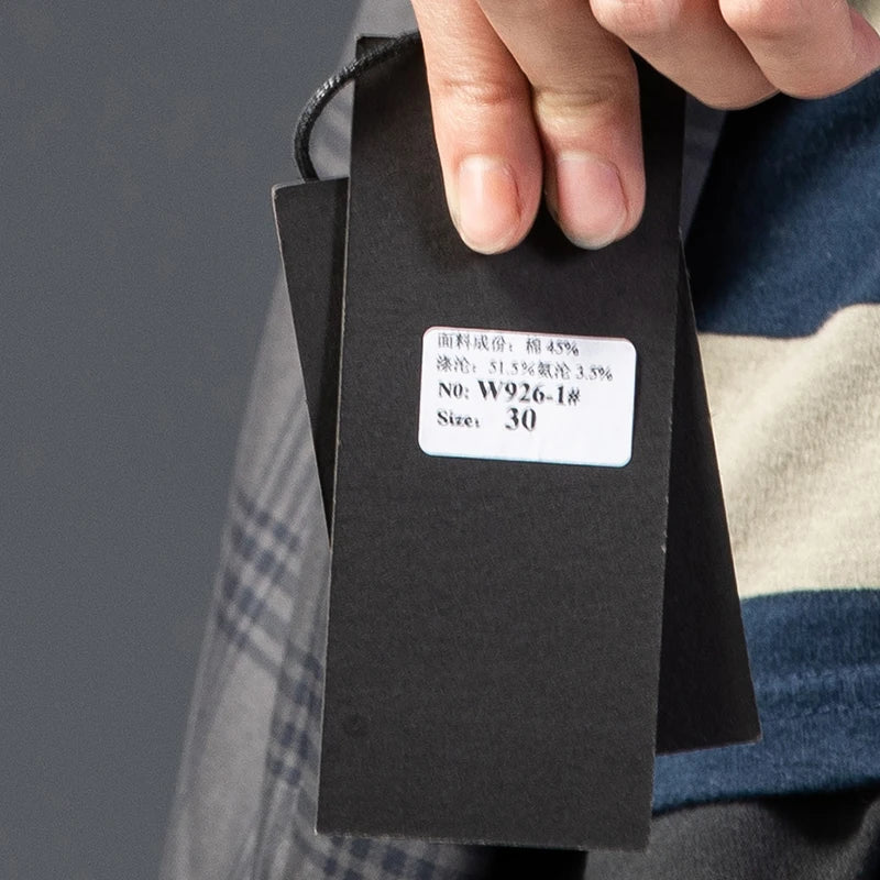 2025 Spring New Men's Plaid Casual Pants Business Fashion Slim Stretch Male Skinny Trousers Brand Clothes 7 Color