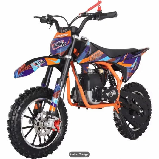 X-PRO 40CC 4-Stroke Kids' Dirt Bike Gas-Powered Off-Road Mini Bike up to 20mph No Battery Required