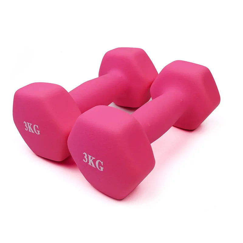 Home Use Bodybuilding Portable Dumbbell Gym Fitness Free Weight Lifting Adjustable Vinyl Neoprene Dumbbell 5kg Dumbbell