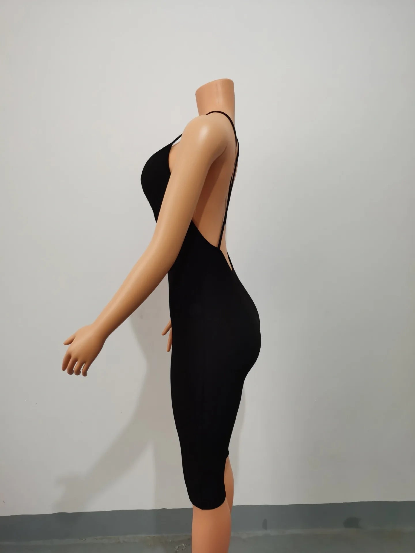 Fashion Bodycon Jumpsuits Sleeveless V Neck Rompers Club Wear Casual Elastic Overalls Ribbed Playsuit for Women