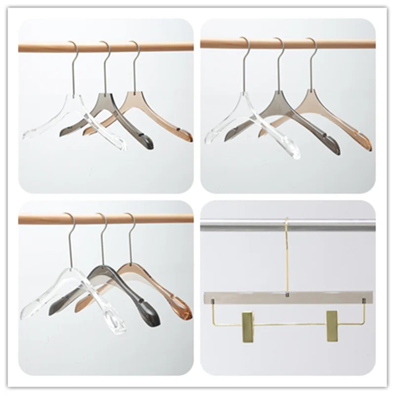 Wholesale One Hundred Kinds Crystal Clear Acrylic Clothes Hanger Manufacturer With Best Quality
