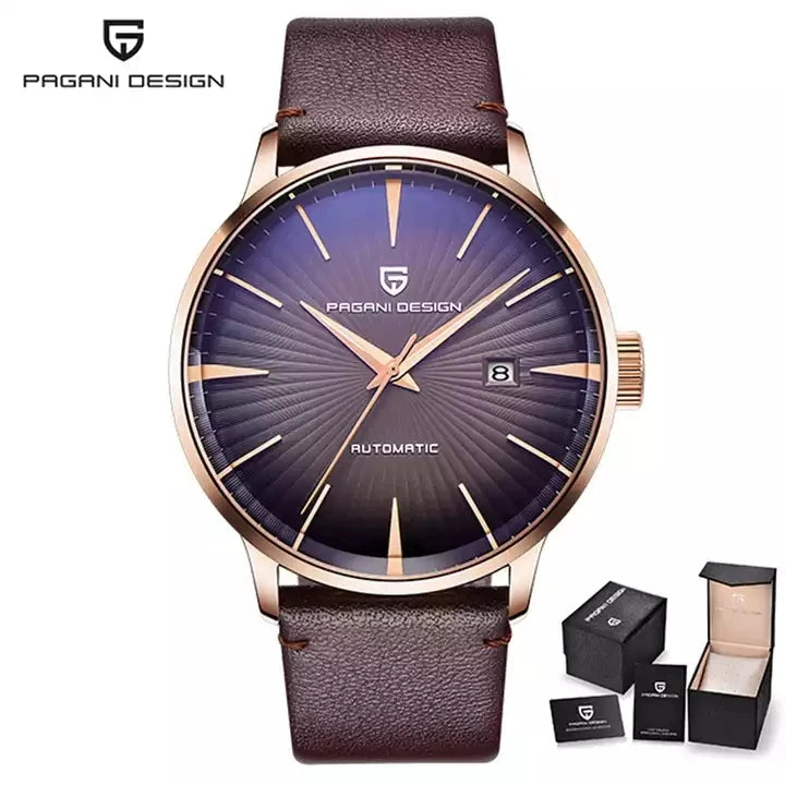 PAGANI DESIGN 2770 Men's Watches Classic Mechanical Leather Watch Men Luxury Automatic Business Waterproof Clock Man