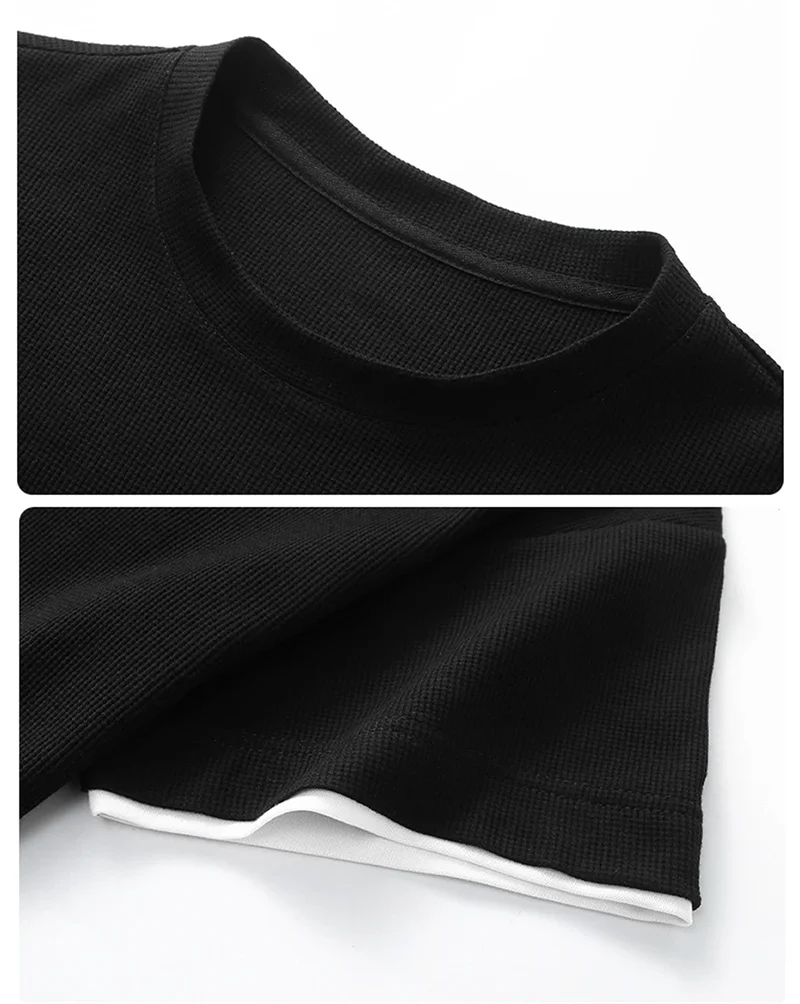 Men's Sets Summer Tracksuit Plus Size 10XL 11XL T-shirts Shorts Suits Male Big Size Summer Suits Black