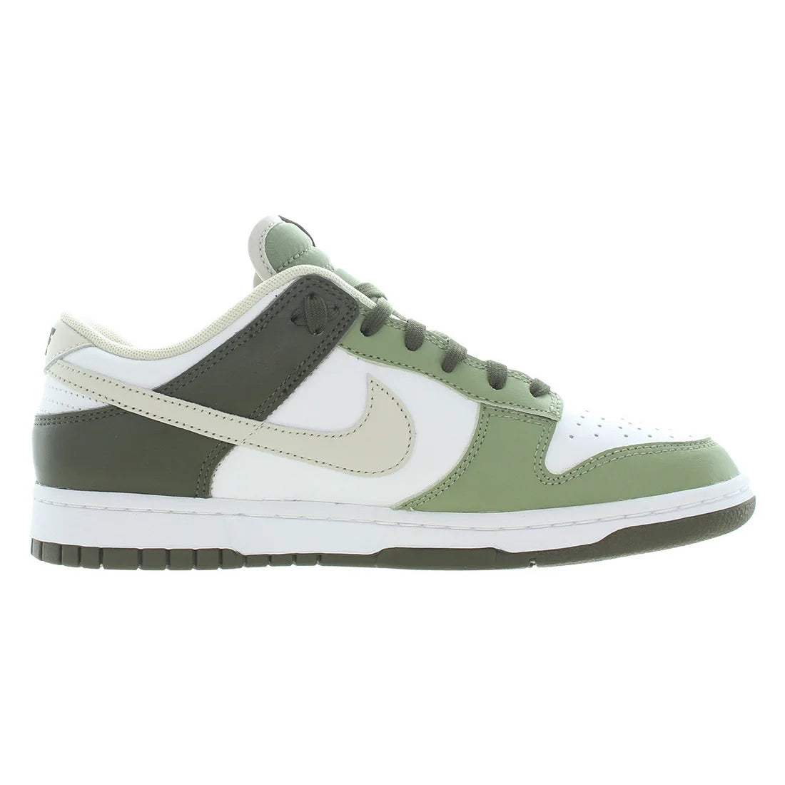 For Dunk Low Mens Shoes Model MSS-FN6882100 Color White/Light Bone/Oil Green 100% Authentic