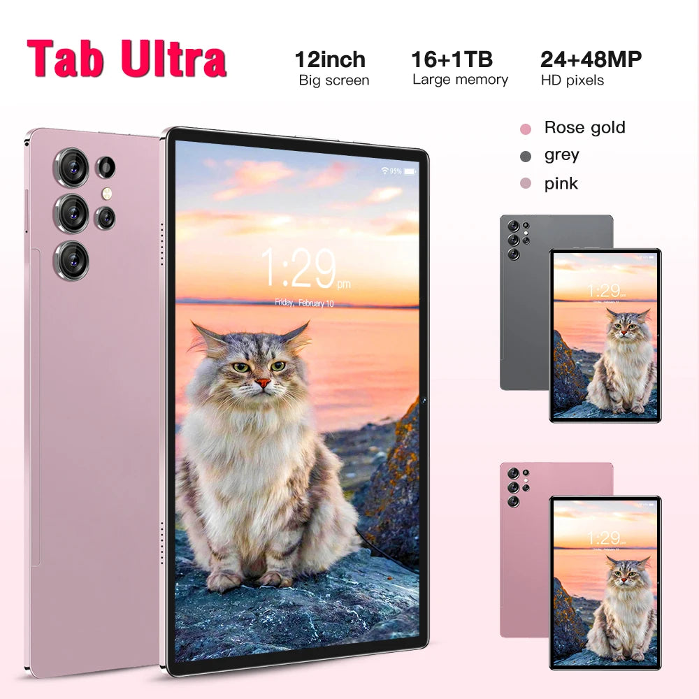 10.1 Inch Unclocked Dual SIM Tablet PC S23 Ultra Big Battery Android 13 5G WIFI GPS Cheap 16+512GB MTK Capacitive Pad for Kids