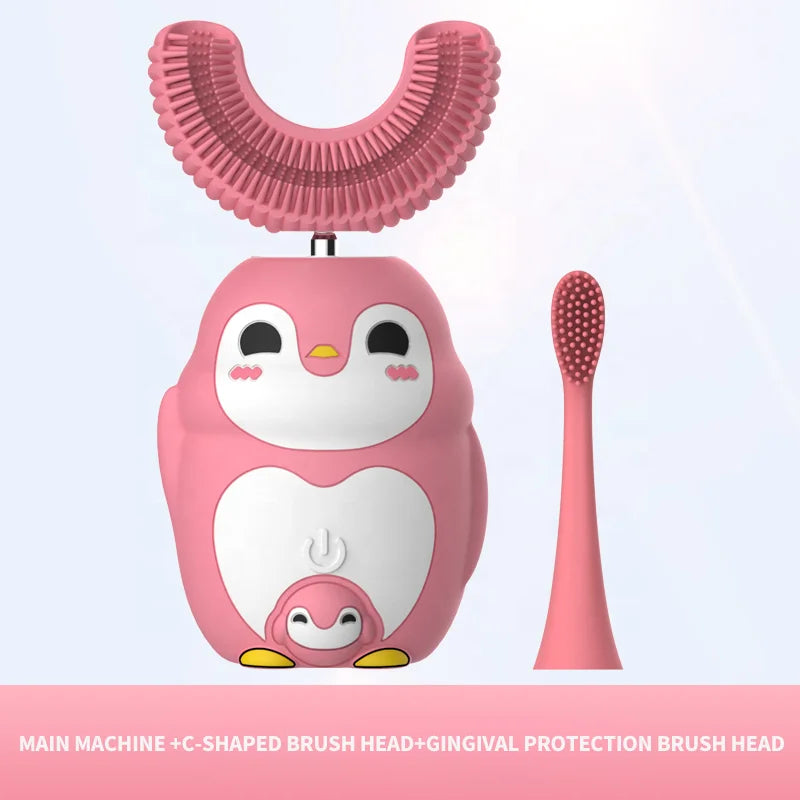 Quality Fashion Custom Girl Pink Cartoon Rechargeable Power Child Electric Children Toothbrush 2021