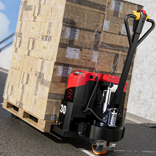 3 Ton Lead-Acid Battery Electric Pallet Truck Forklift with Standing Operation for Retail Use