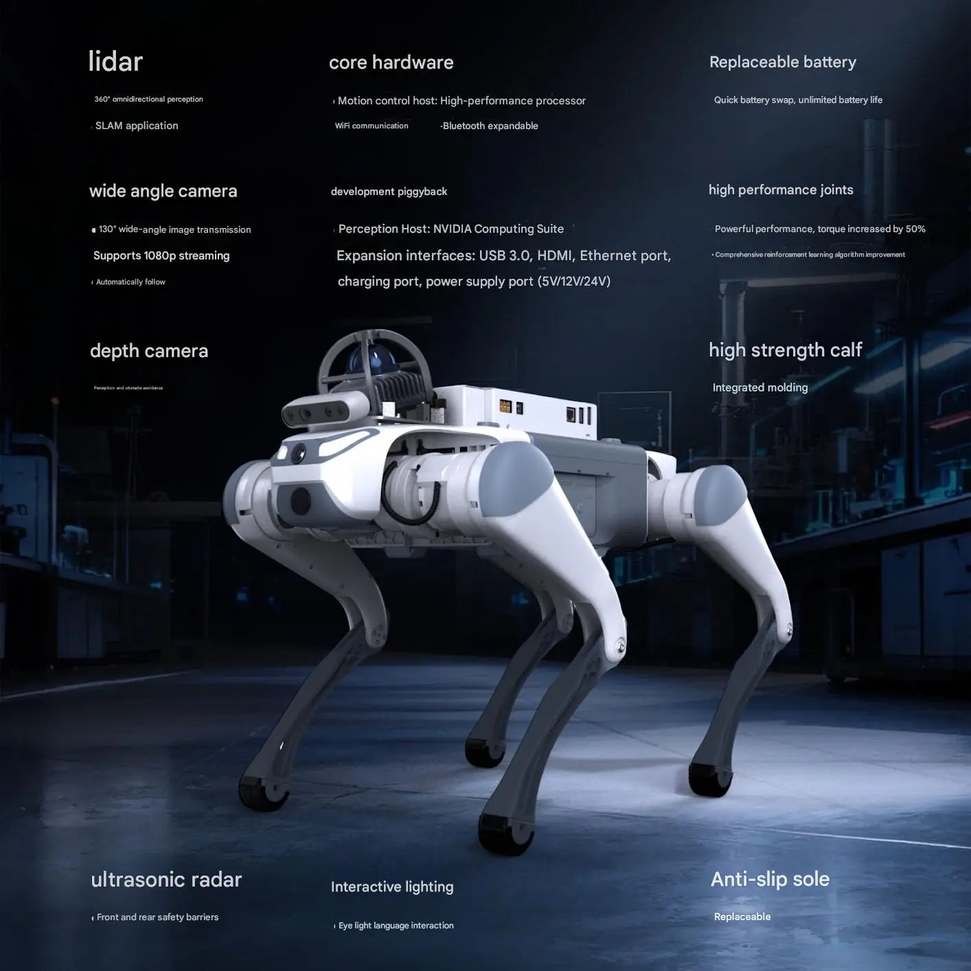 DEEPRobotics Jueying Lite3 Intelligent Quadruped Bionic Robot, Electronic Robot Dog