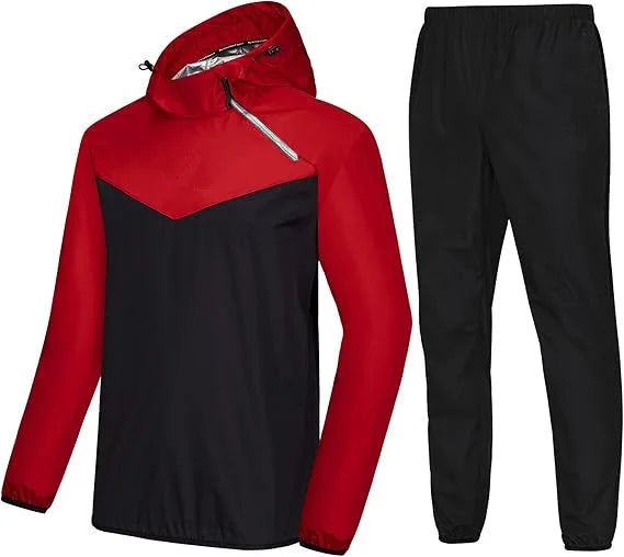 Hot Selling Men's Sauna Suit Body Shaping Fat-burning Muscle Training Sweat-sweating Suit Set for Sports and Fitness