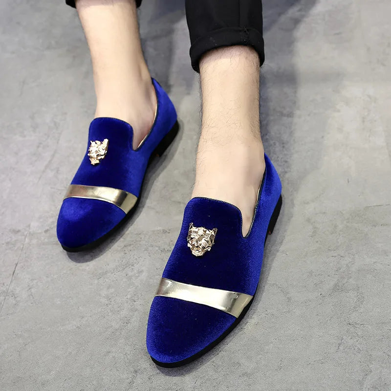 Blue Color Fashion Design Men Casual Leisure Shoes Loafers Shoes for Men Luxury