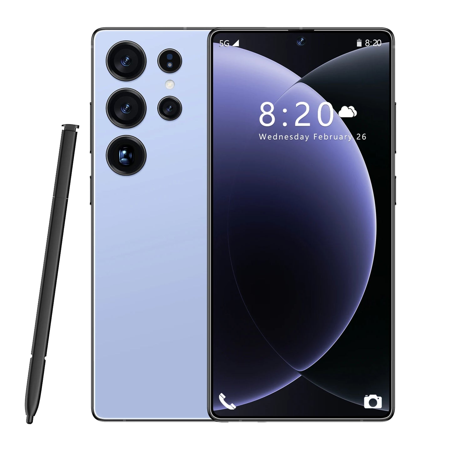 Brand New Unlocked 5G S26 Ultra 5G Smartphone 16GB+1TB 7.3 Inch HD 72+108MP Beauty Camera Android 14 Dual Card CDMA Gaming Phone